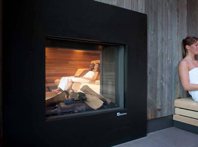 Farbige Sauna